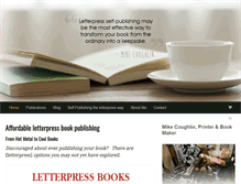 Tablet Screenshot of letterpressbookpublishing.com